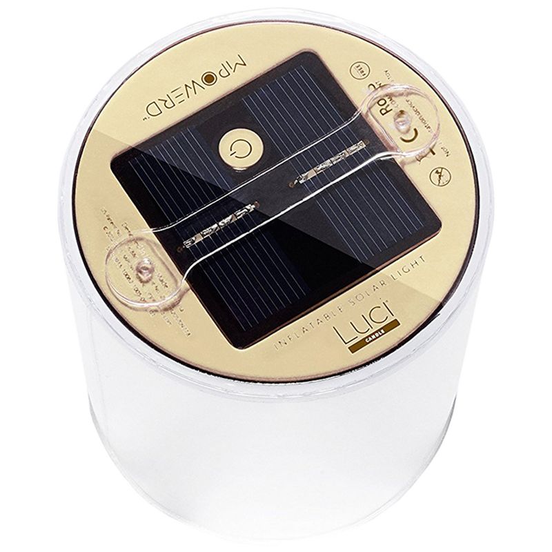 MPOWERD Luci Candle Frosted Finish Portable Waterproof Inflatable Solar Light