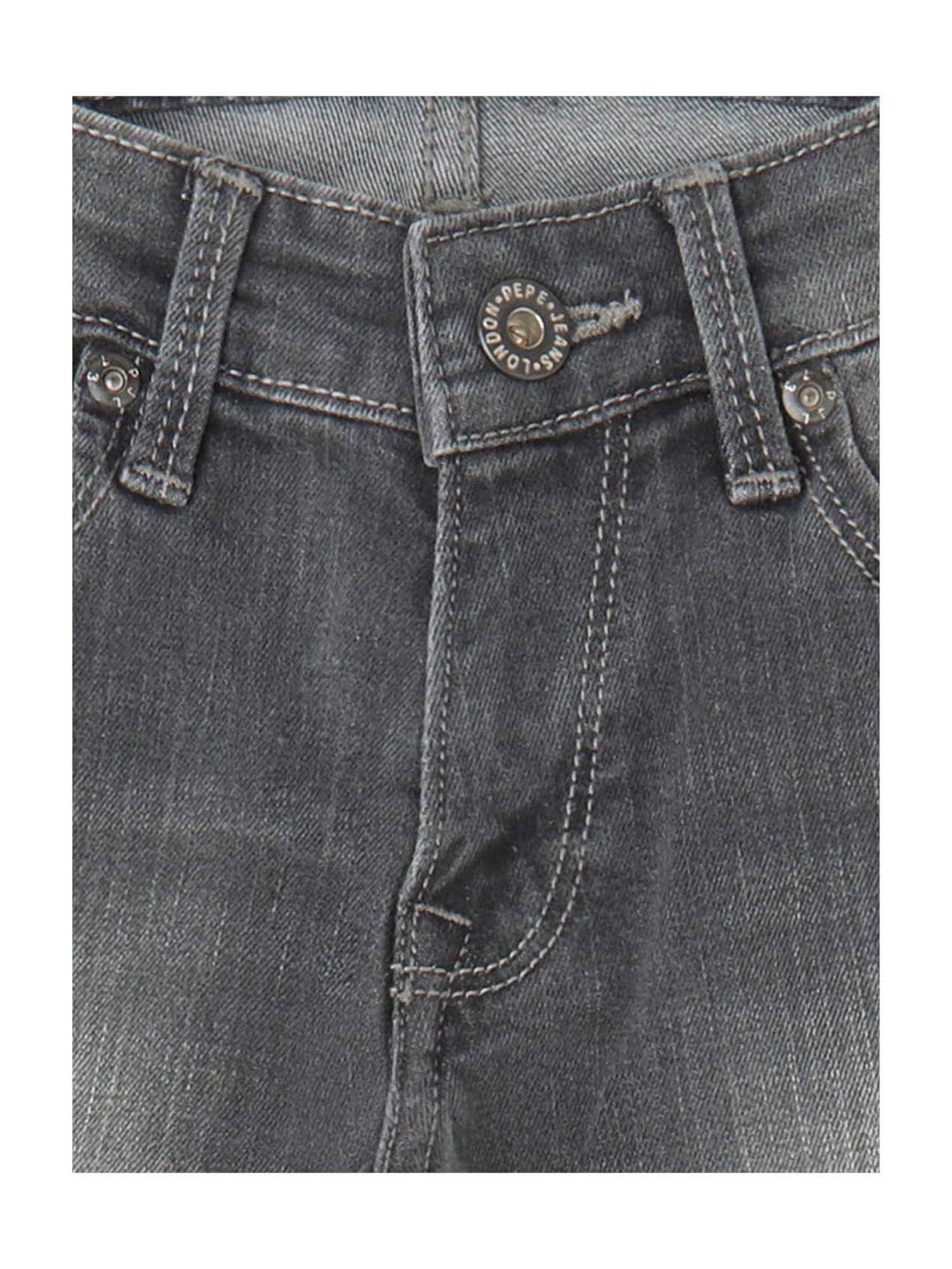 Pepe Jeans Boys Dark Blue Solid Jeans