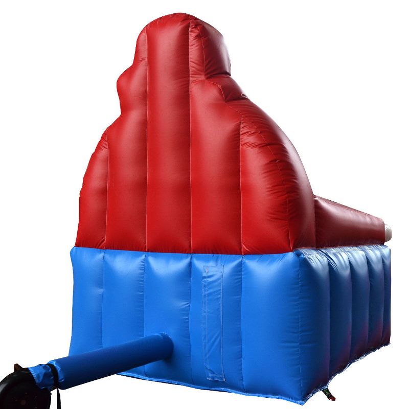 Costway Inflatable Santa Claus Bounce House Castle Jumper Christmas Bouncer Without Blower