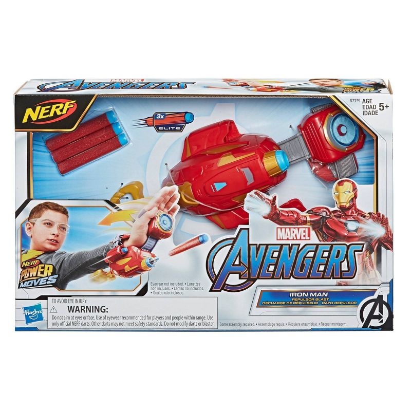 NERF Power Moves Marvel Avengers Iron Man Repulsor Blast