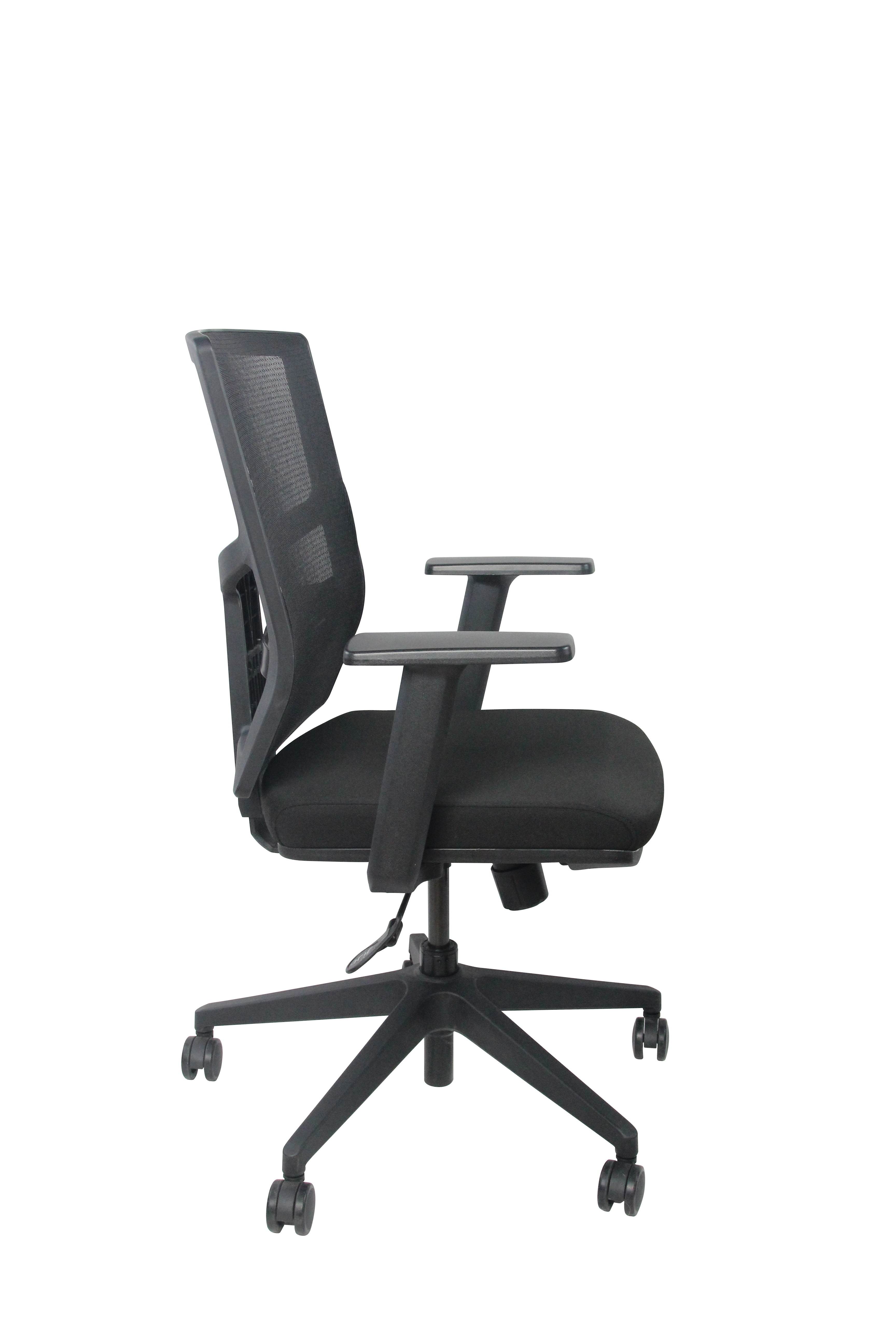 FOH Office Mesh Chair, Ergonomic Desk Chair with Armrest (Black)