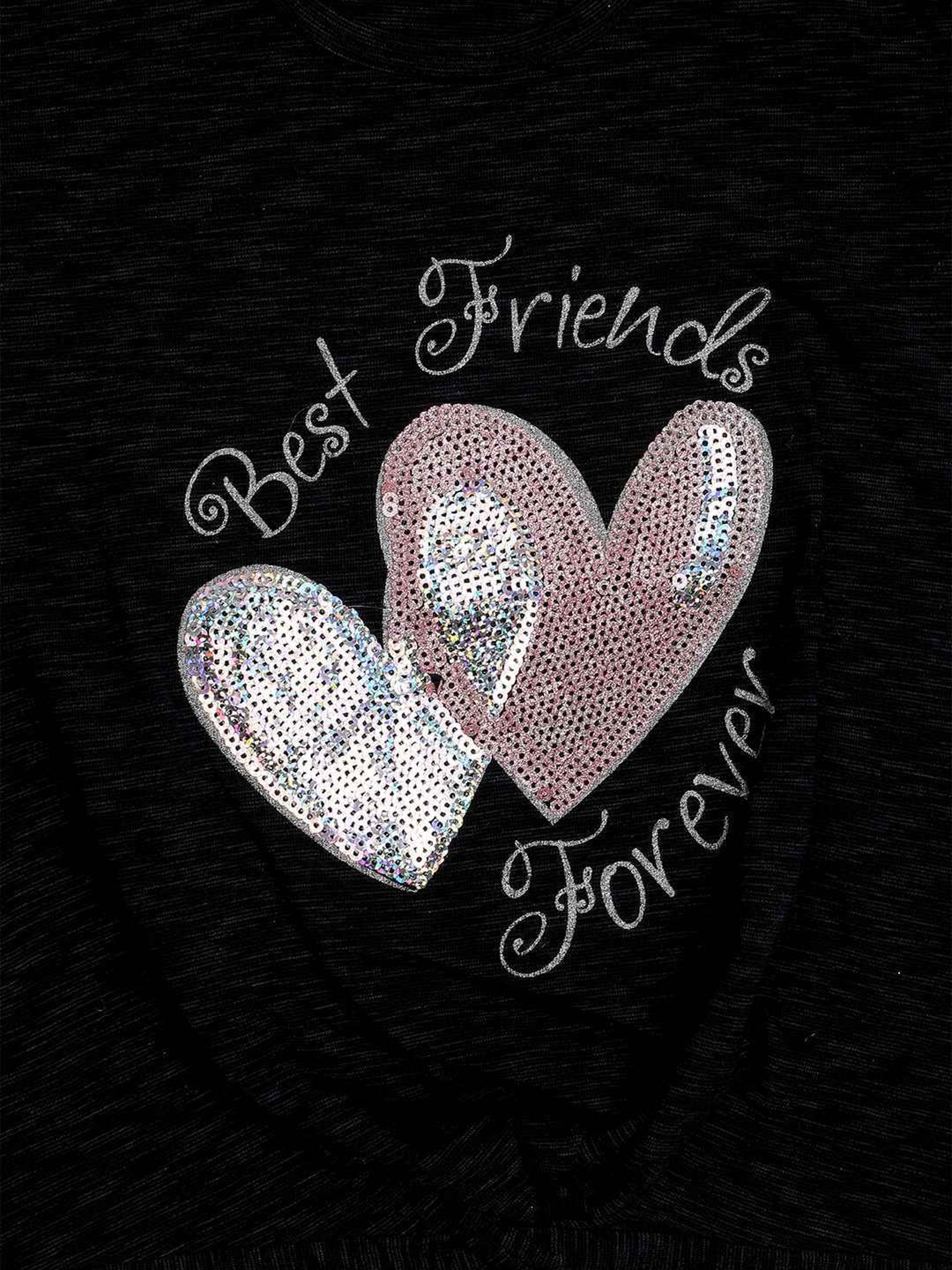 ZIAMA Kids Black Embellished Top