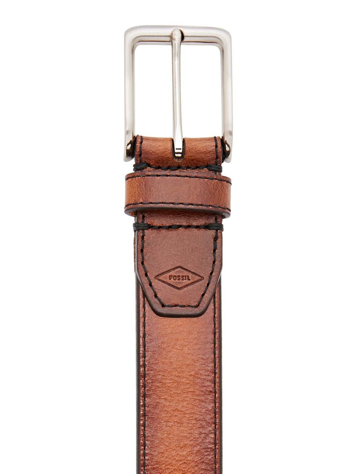 Fossil Griffin Brown Leather Casual Belt For Men