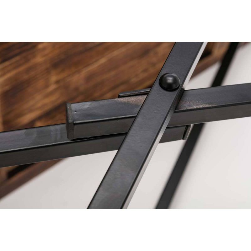 Miriam Cocktail Table Weathered Fir & Black - Boraam