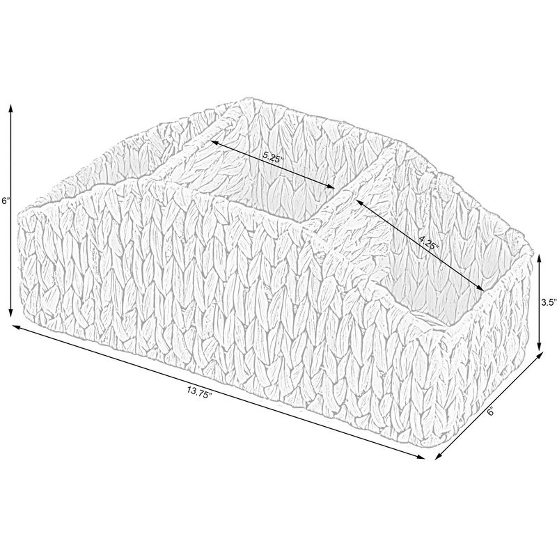 Vintiquewise Natural Water Hyacinth Storage Decorative Desk Organizer Caddy