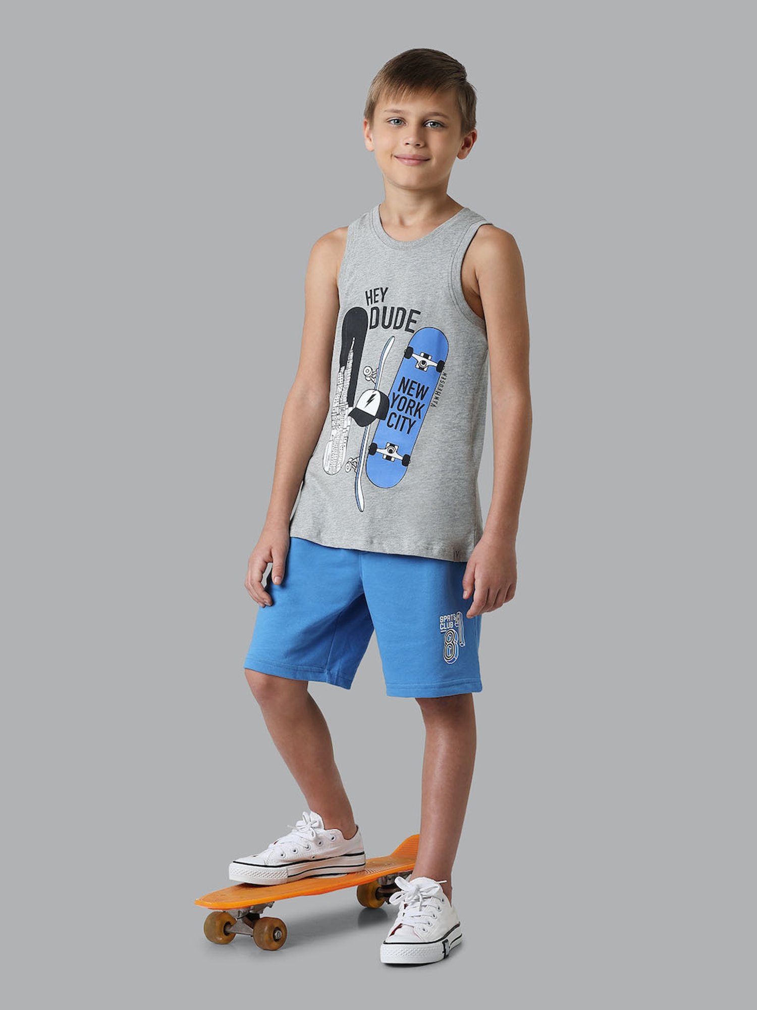 Van Heusen Regular Fit Smart Tech Easy Stain Release Vest - Grey Melange