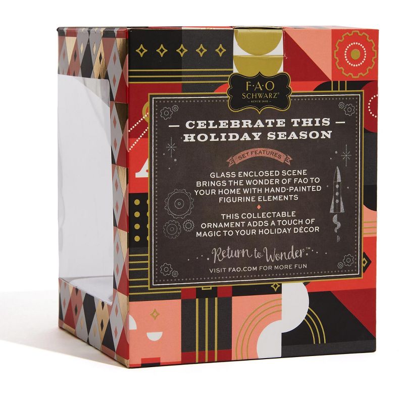 FAO Schwarz Glass Cloche Ornament
