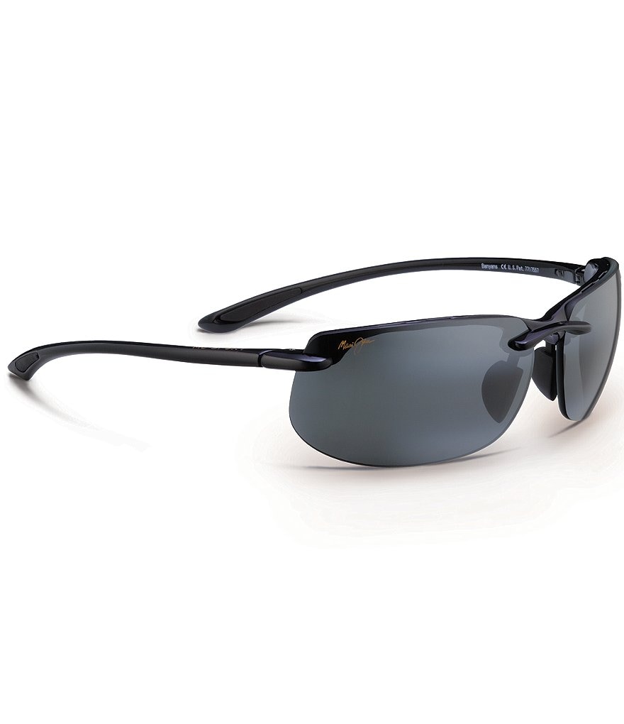 Maui Jim Banyans PolarizedPlus2&reg; Rimless 70mm Sunglasses