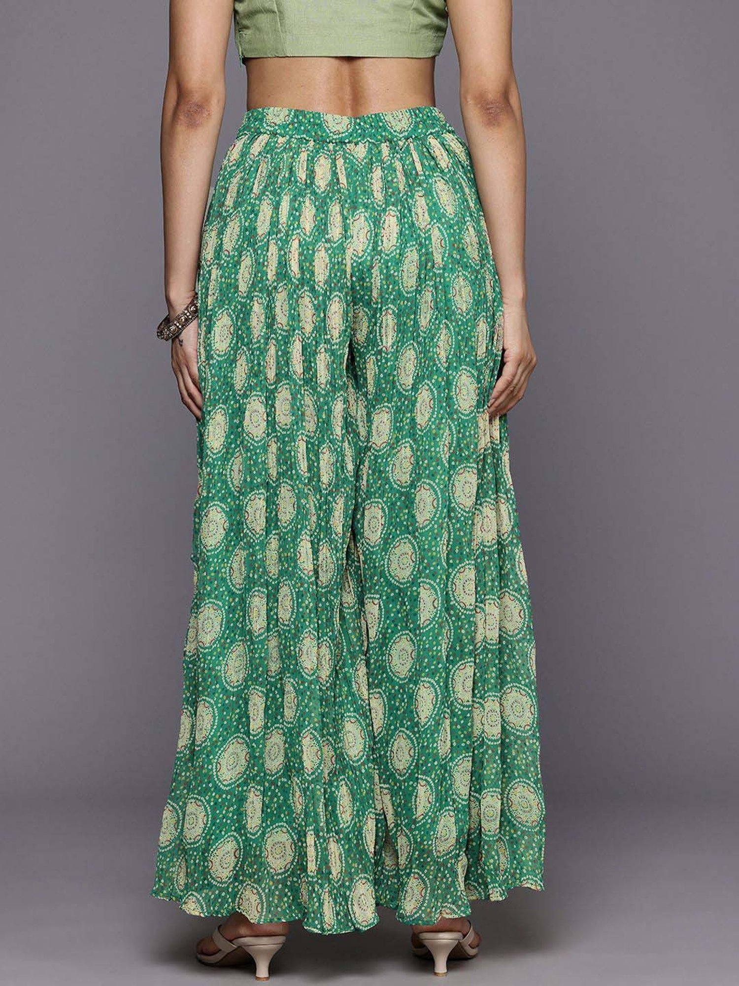 Varanga Green Printed Palazzos
