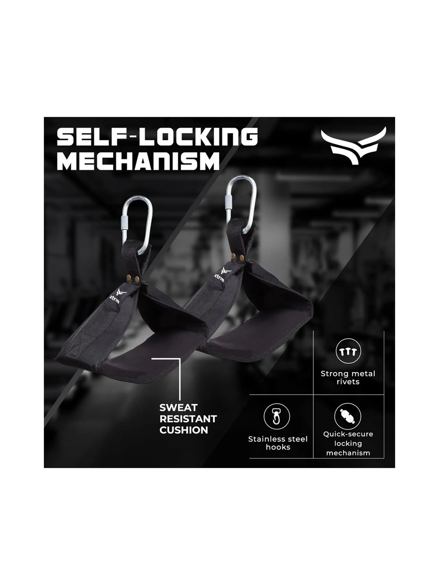 Xtrim Nylon-Padded Abs Sling (Black)