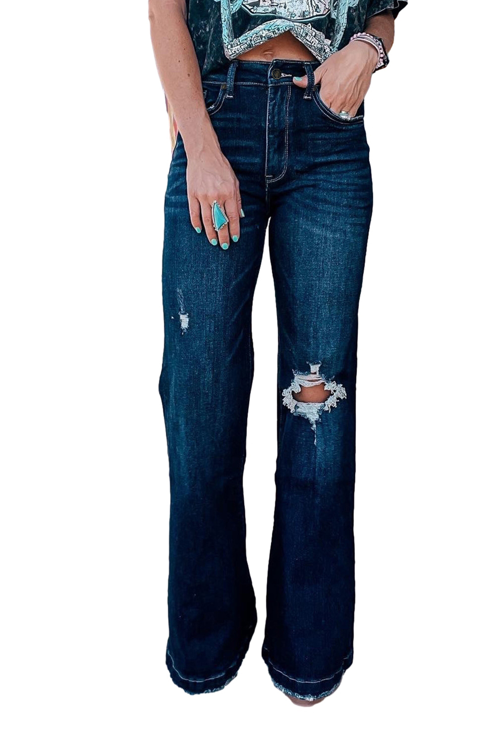Liverpool Los Angeles Gia Glider Crop Cut Hem Stretch Twill Pull-On Jeans