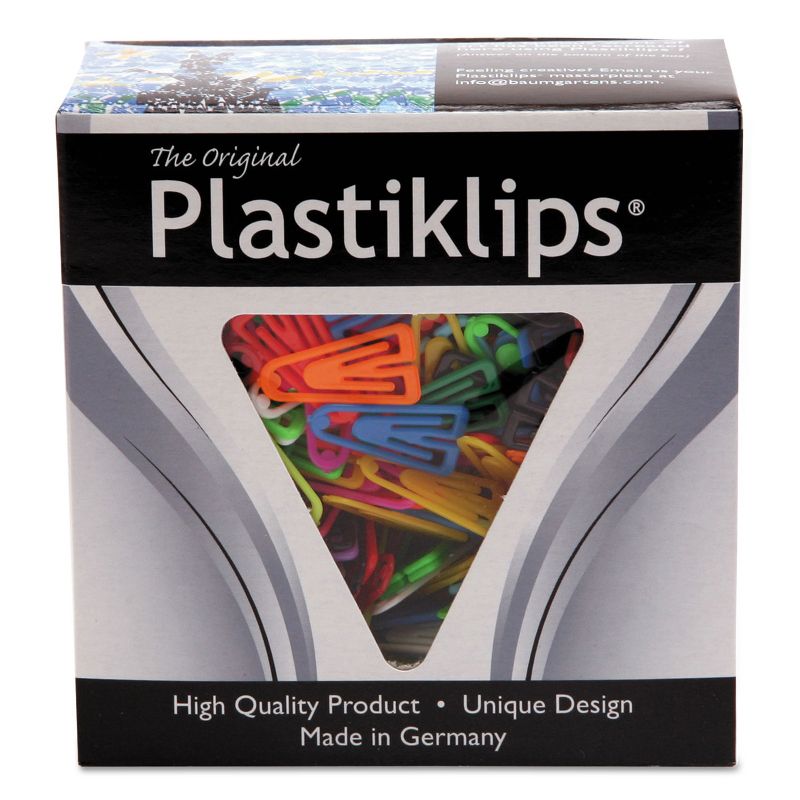 Baumgartens Plastiklips Paper Clips Small Assorted Colors 1 000/Box LP0200