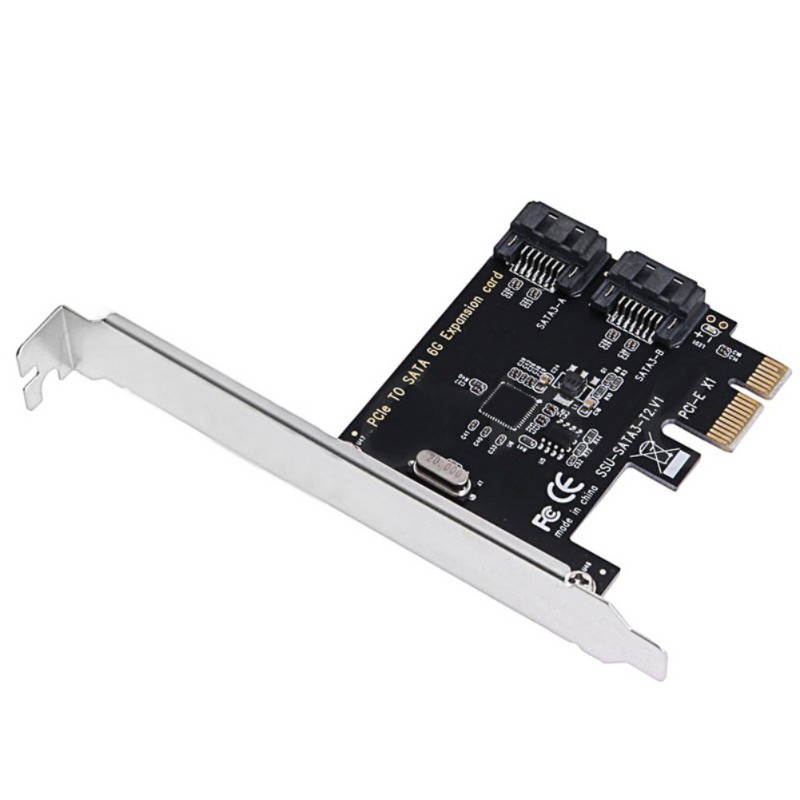 PCIe To SATA3.0 Expansion Card 2 Port SATA III PCI Express 6GB/s Computer Adapter