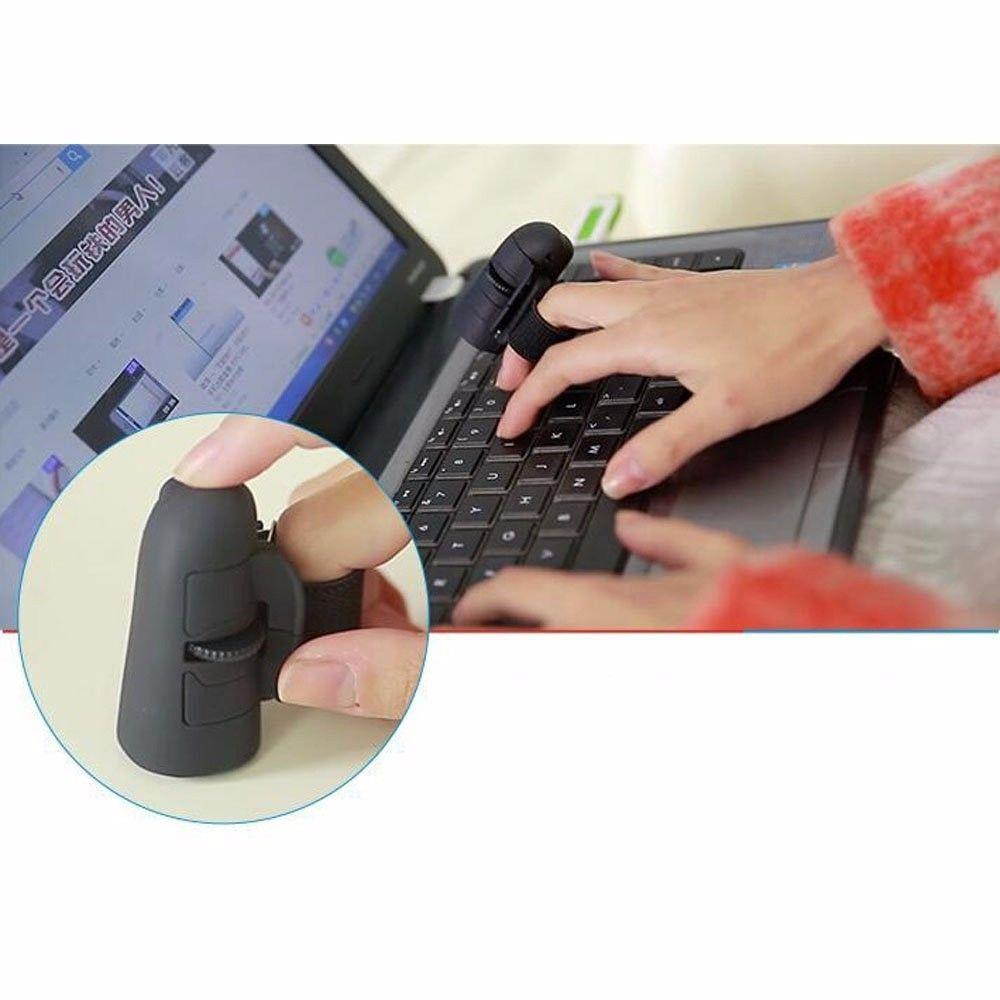 Mini Finger Mouse Wireless USB Optical Lazy Ring Mouse Mice for Laptop PC