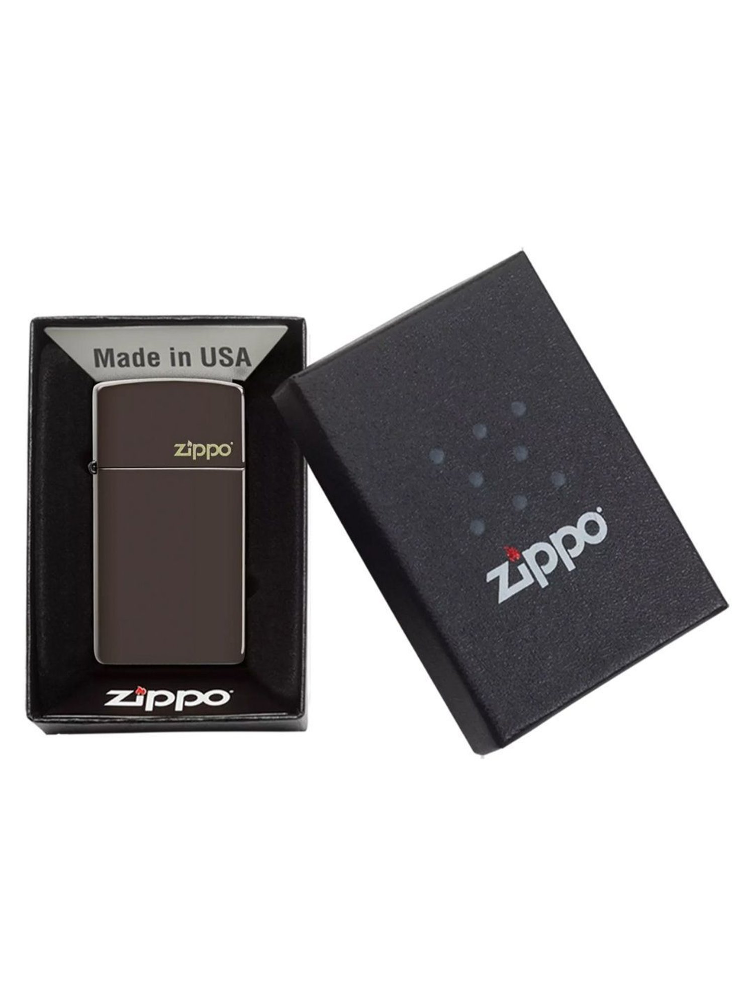 Zippo Mettalic Grey Brass Pocket Lighter