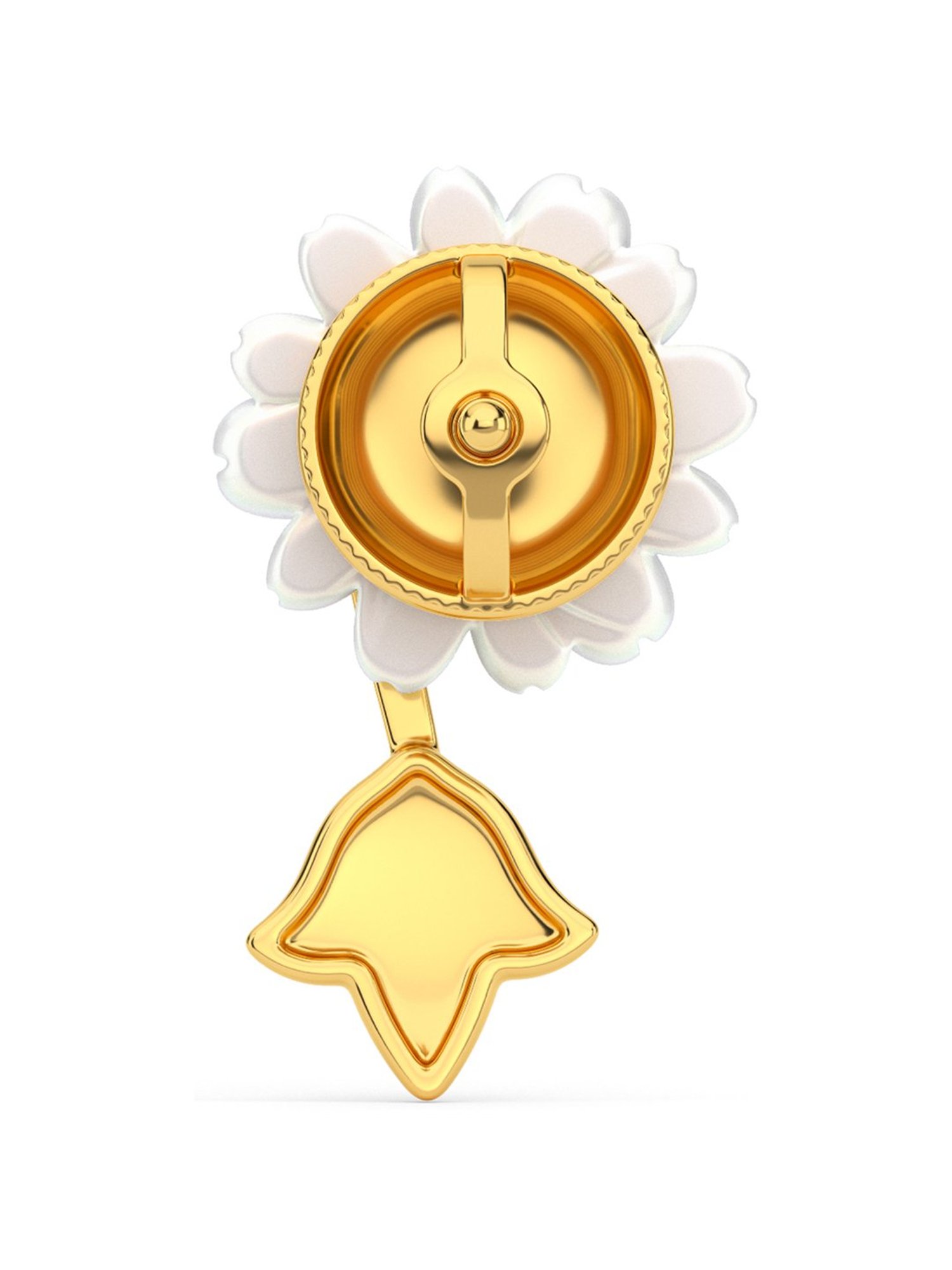 CKC Sacred Rudraksha Gold Pendant: Single Loop Elegance