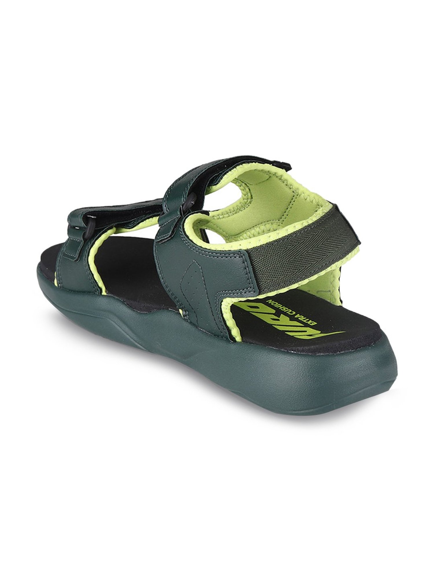 Furo By Red Chief Men's Green Floater Sandals