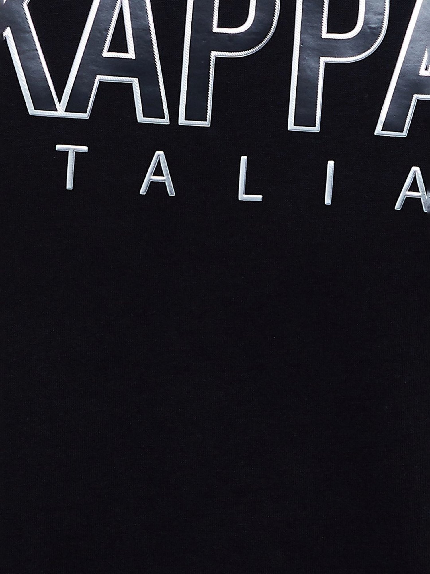 Kappa Black Regular Fit Printed T-Shirt