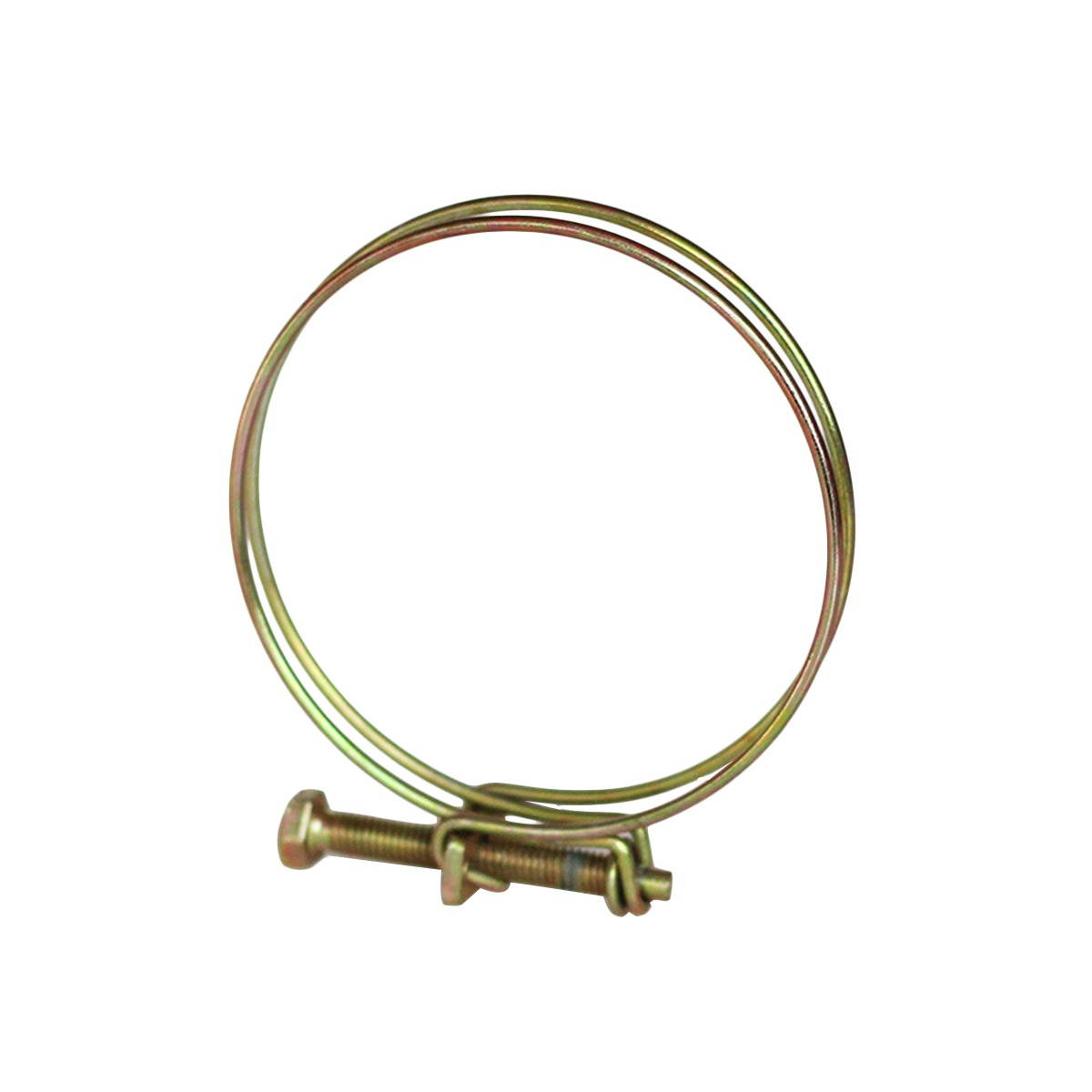 4 Pcs Wire Hose Clamp Adjustable Stainless Steel Pipe Clamp Double Wire Hose Clip Clamps for Woodworking Hoop Plumbing Fastener (4 Inch)