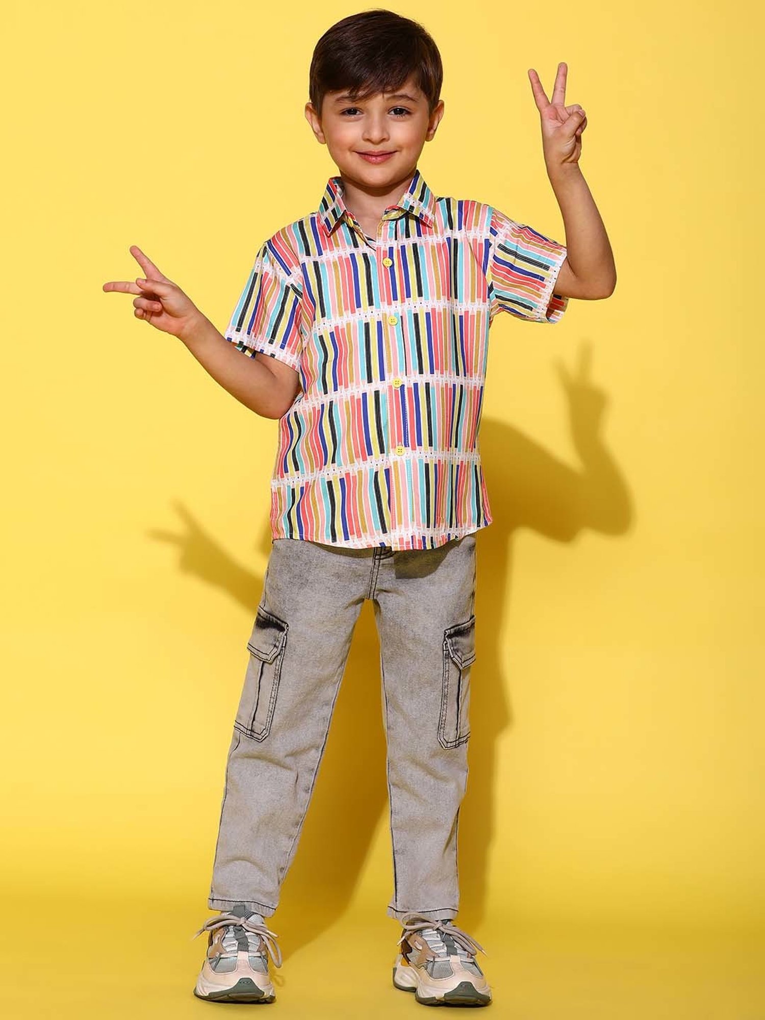 Tales & Stories Kids Multicolor Striped Shirt