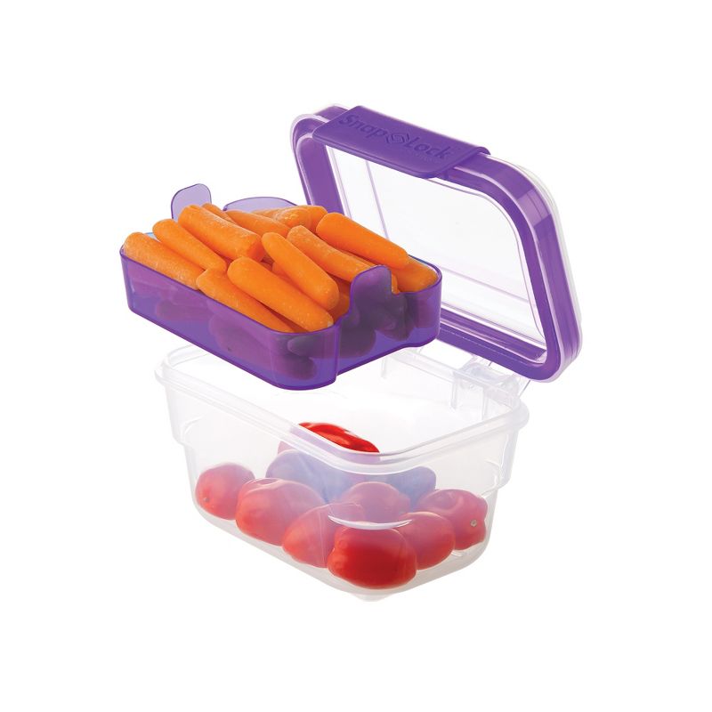 Progressive International Snaplock 2 Cup Capacity Snack To Go Plastic Container