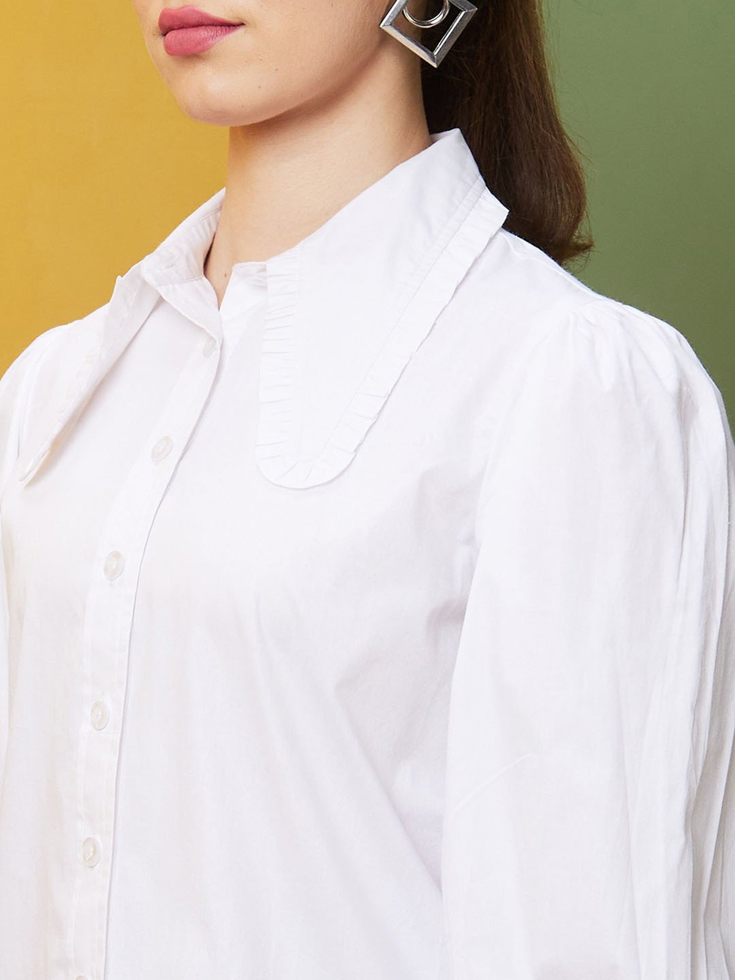 Globus White Cotton Shirt