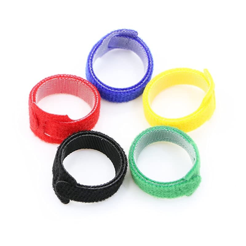 50pcs Reusable Fastening Adjustable Cable Ties Wire Management 6 Inch Multicolour