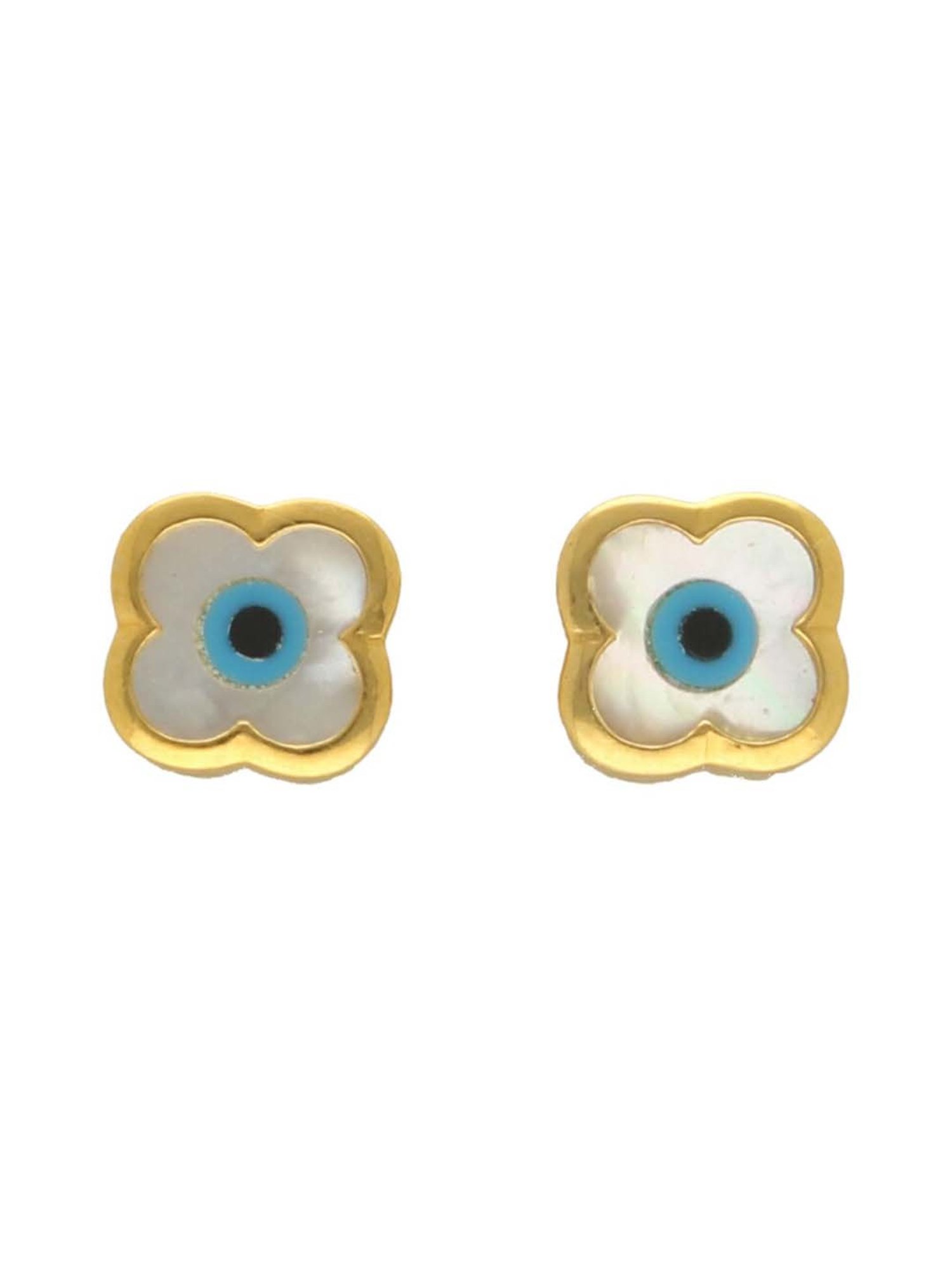 Sri Jagdamba Pearls 22k Gauri Gold Earrings