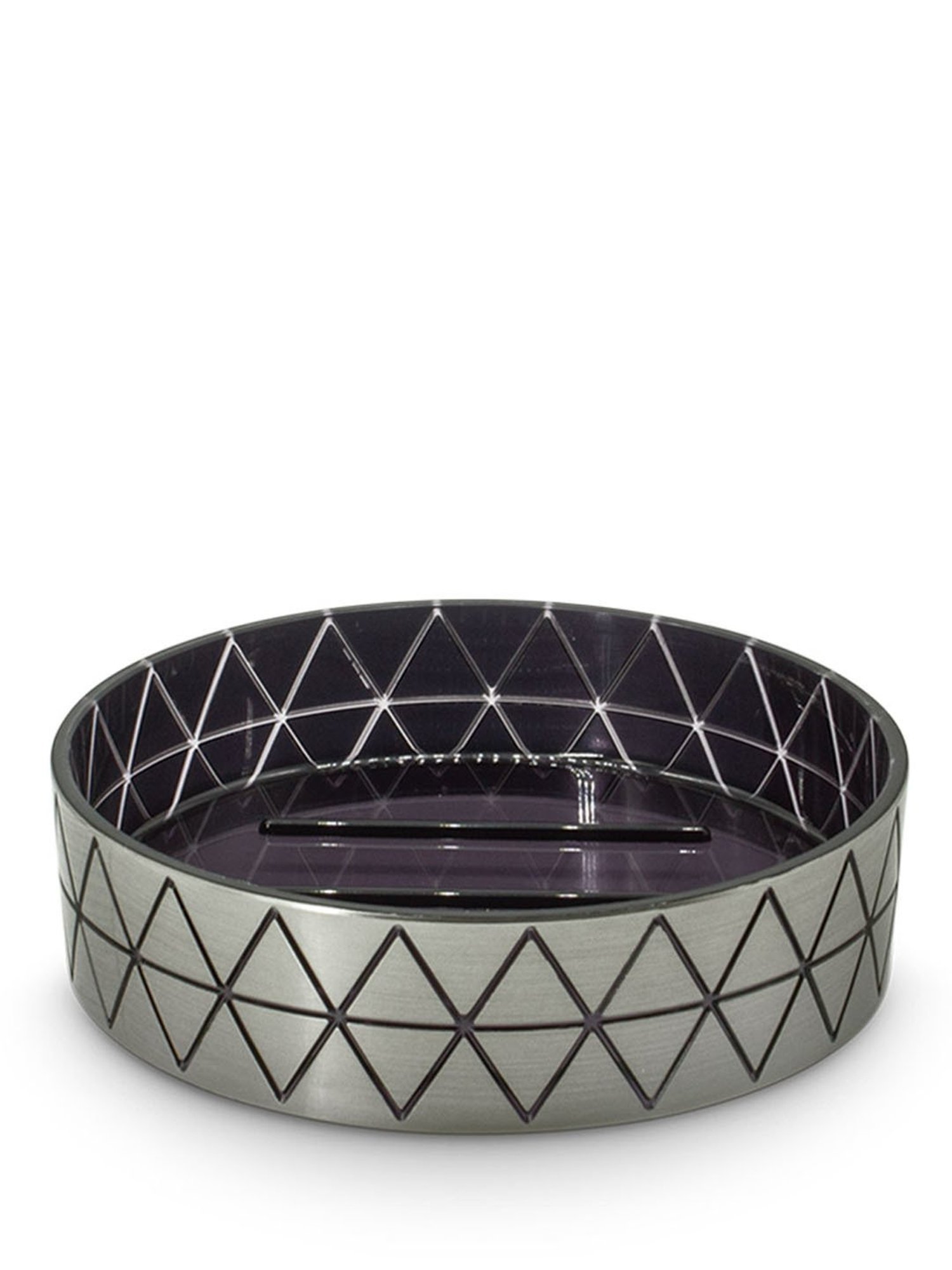 Freelance Silver Polyresin Set of 4 Bathroom Accessories