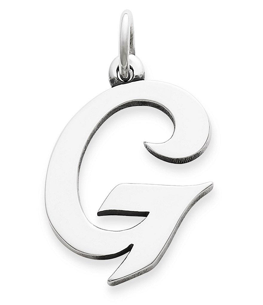 James Avery Large Script Initial Pendant