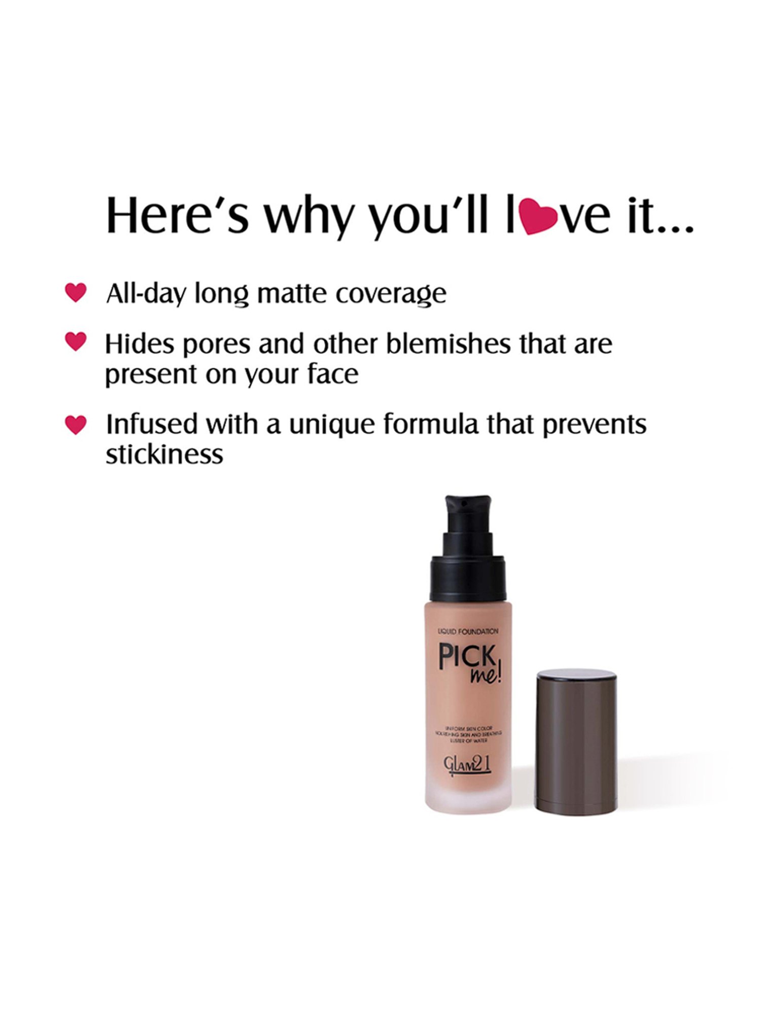 Glam21 Pick Me! Matte Foundation 04 - 40 gm