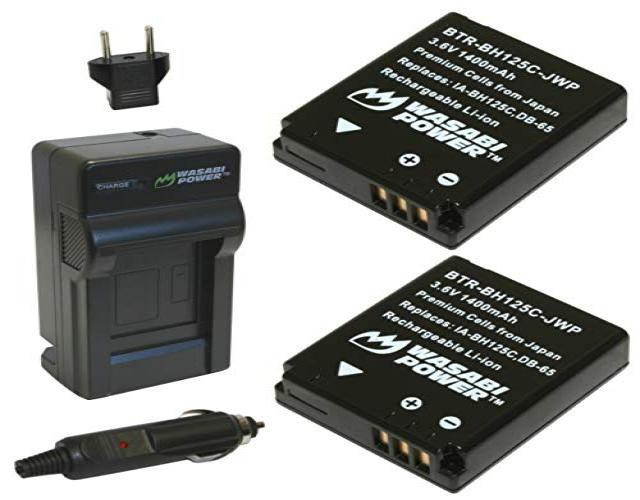 Wasabi Power Battery (2-Pack) and Charger for Pentax D-LI106 and Pentax MX-1, X90