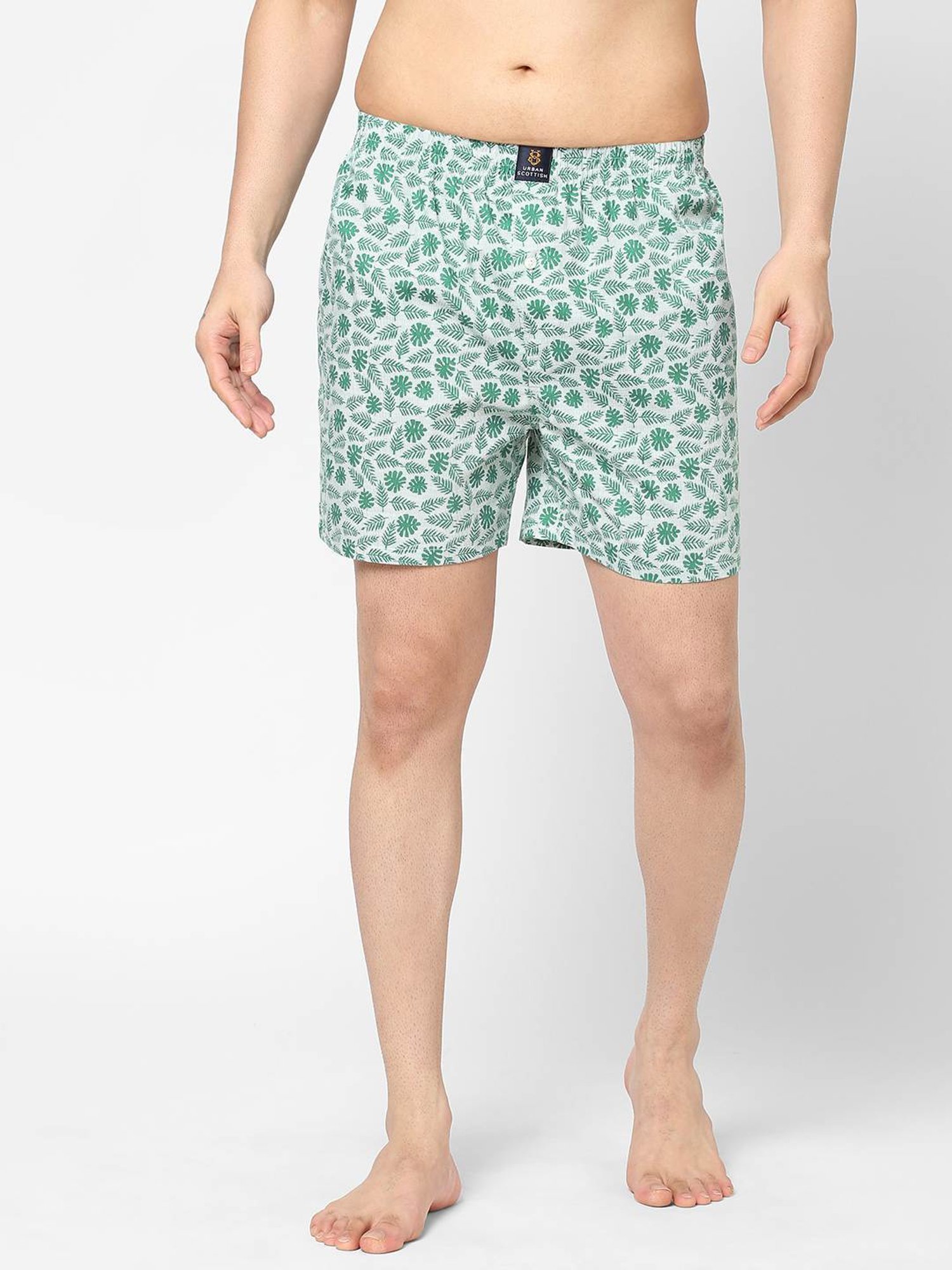 Urban Scottish Multicolored Regular Fit Printed Boxers - Pack Of 2