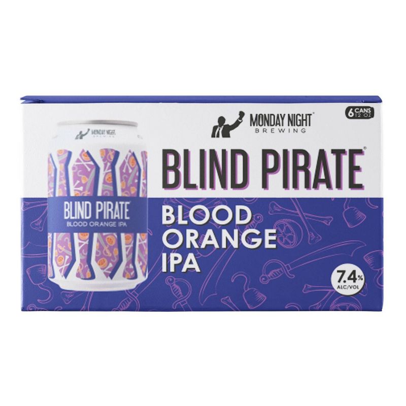 Monday Night Blind Pirate Blood Orange IPA Beer - 6pk/12 fl oz Cans