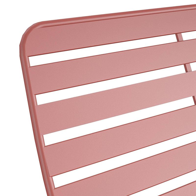 Roberta Outdoor/Indoor Rocker Loveseat - Persimmon Red - Novogratz