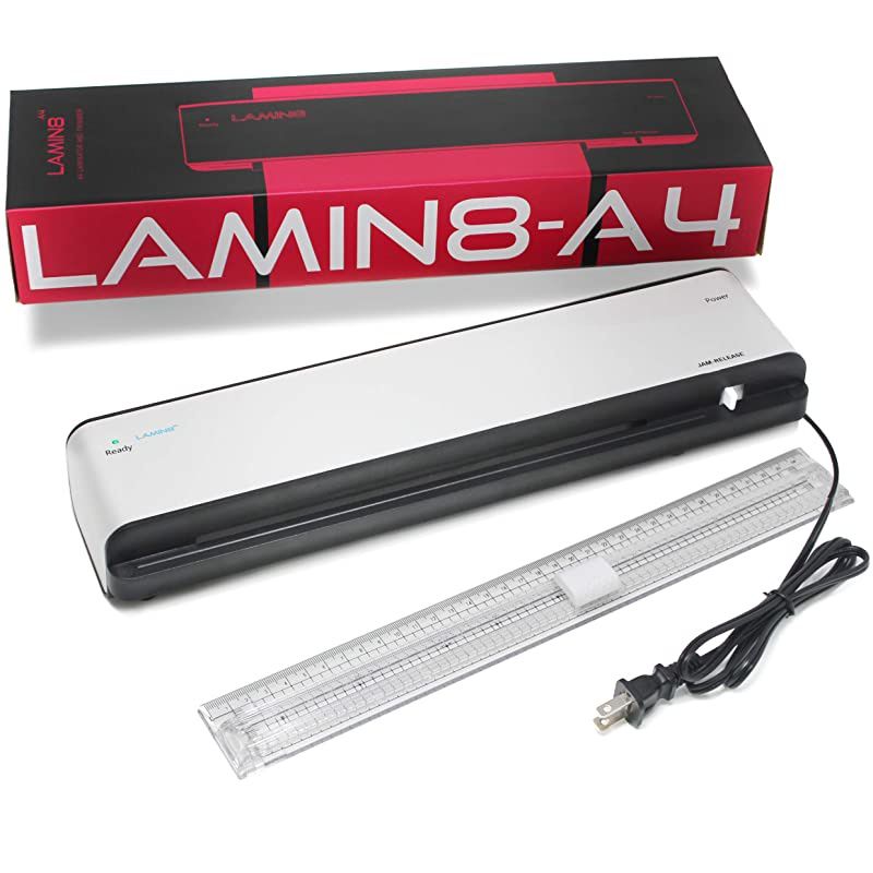 Lamin8 A4 Size Laminator and Built-in Trimmer