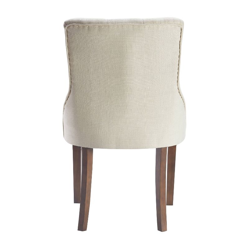 Set of 2 Elmhurst Tufted Side Chair Vintage Cream - Finch