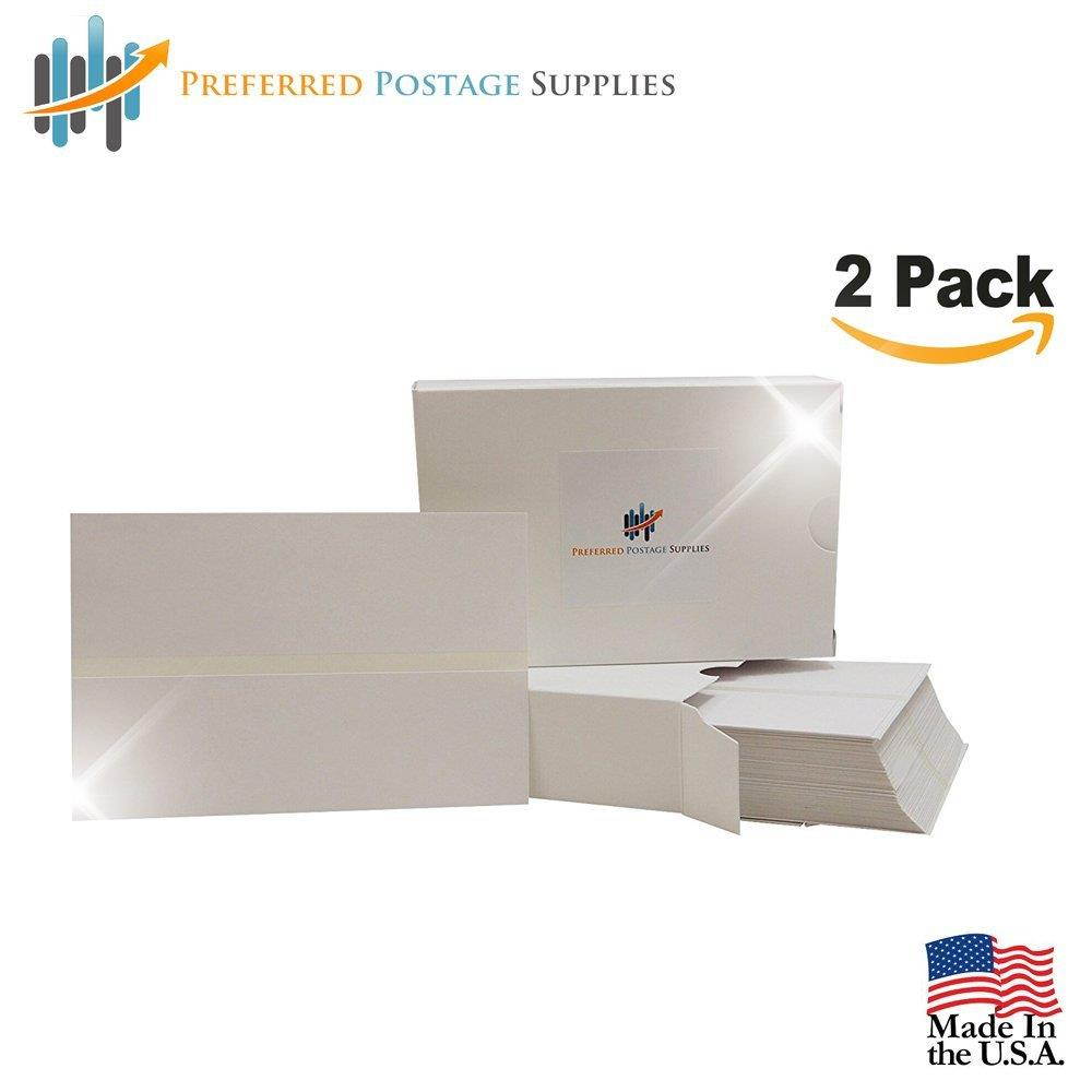 (USPS Approved) (Twin Pack) Box of 300 Double Postage Meter Tapes 5 1/2 x 3 1/2 With Perf Compares to Pitney Bowes 612-0, 612-7, 612-9 & 620-9 Postage Meter Tape 05204 Two labels Per Sheet