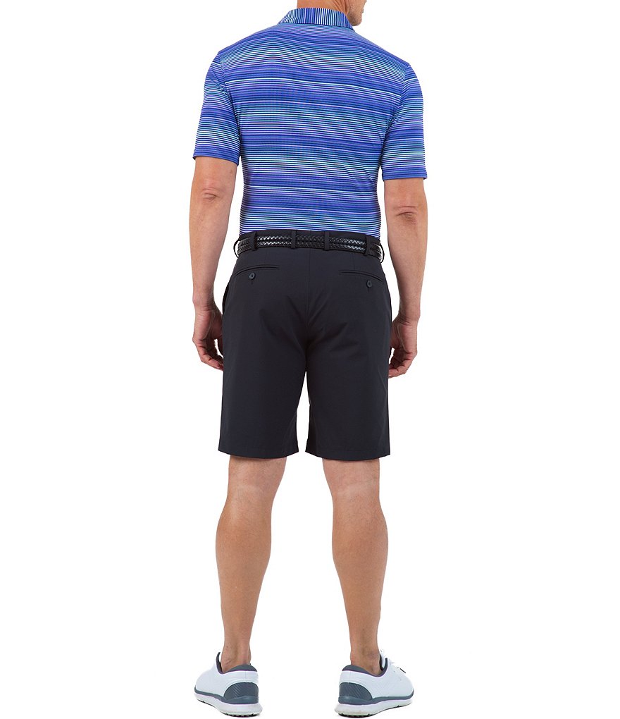 IBKUL Short-Sleeve IceFil&reg; Ombre-Stripe Polo Shirt
