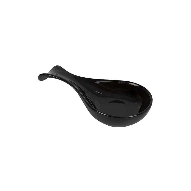 Spoon Rest, 10.50" x 4.37" x 1.50", Black
