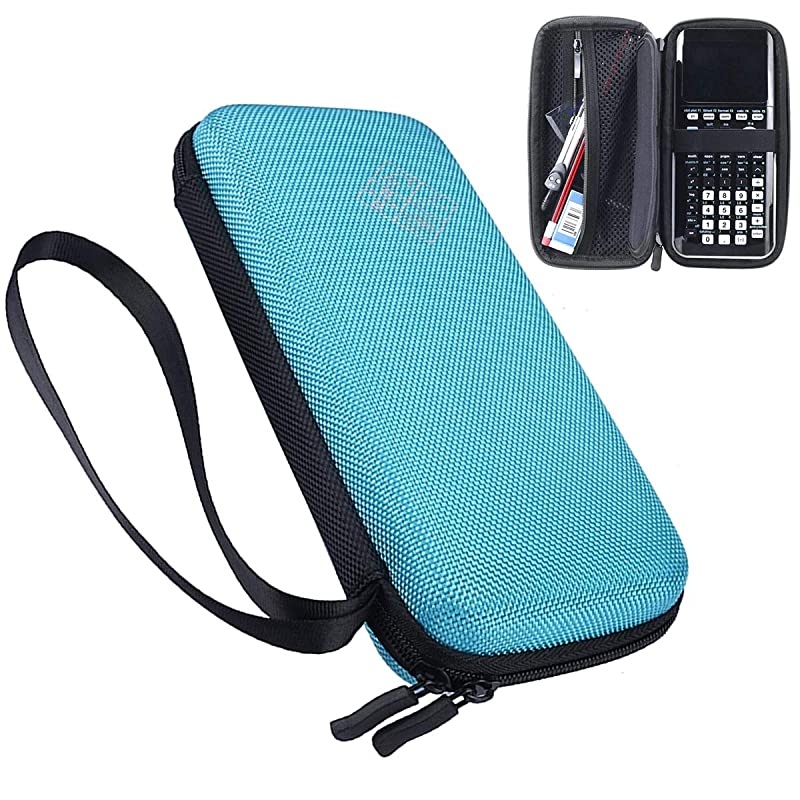 Hard EVA Shockproof Carry Case Bag Pouch for Texas Instruments TI84 Plus CEColor TI83 PlusTI89 Titanium HP 50G Graphing Scientific Financial Calculators Blue