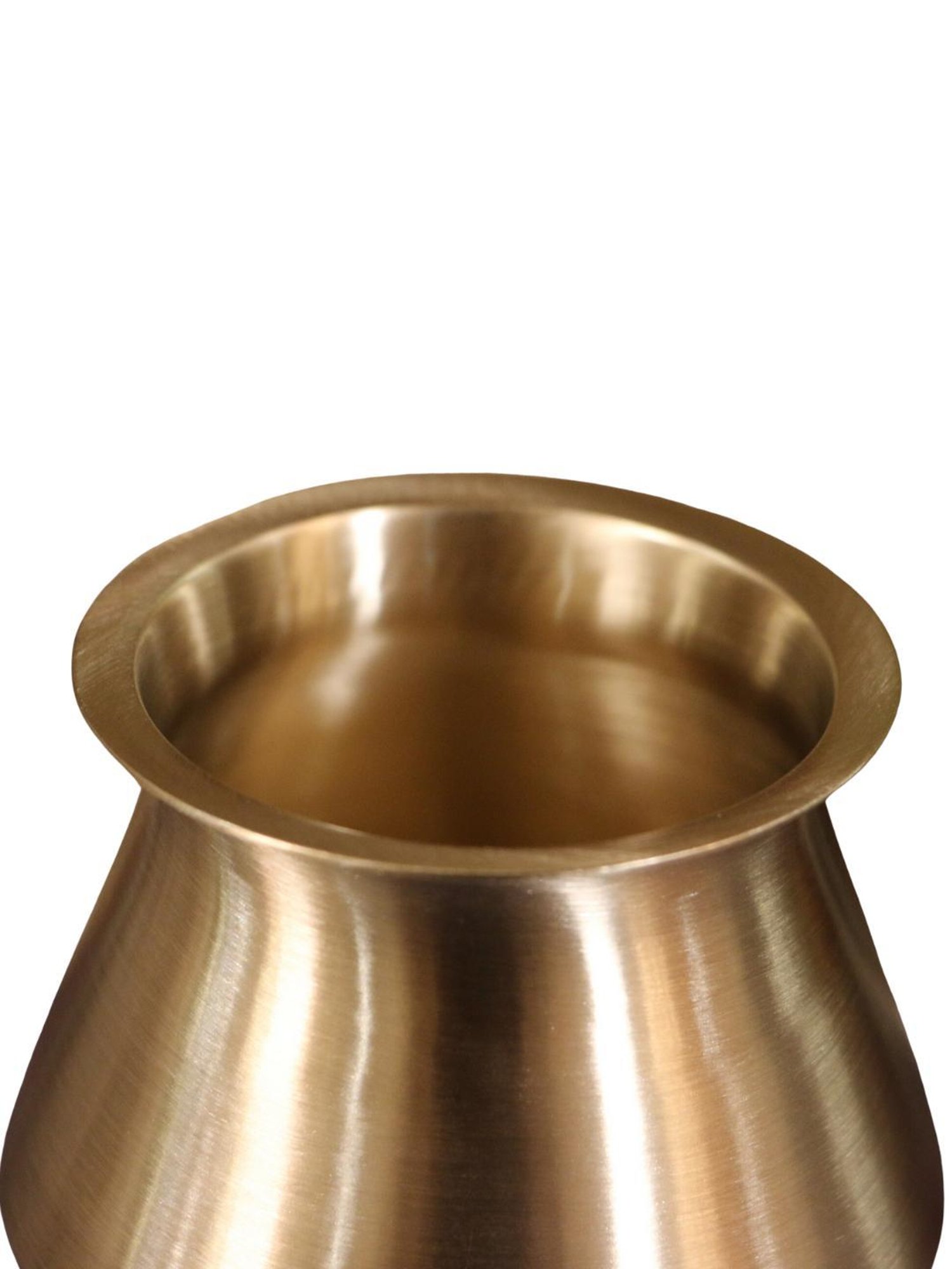 Ambi Elegant Satari Pure 100% Kansa Water Health Lota - 4 X 4 X 3.5 Inches (Medium)