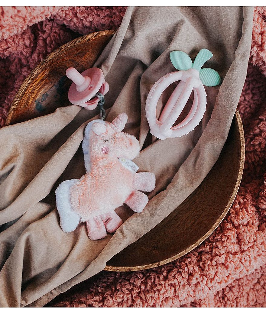 Itzy Ritzy Bitzy Biter Teething Ball & Training Toothbrush - Lemon