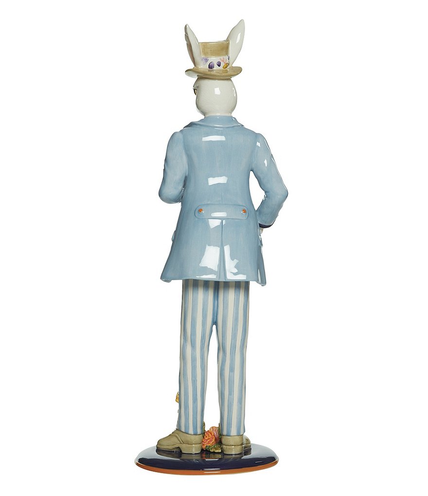 Fitz and Floyd Floral Splash Rabbit Male Figurine