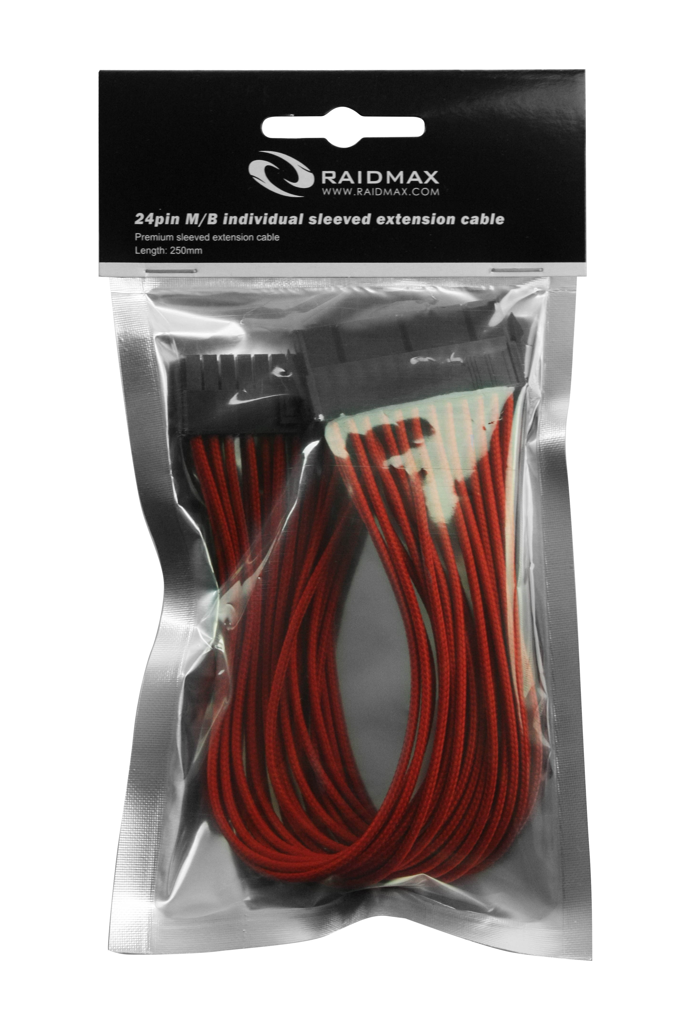 RAIDMAX ATX 24Pin to 20+4Pin PSU Power Supply Extension Cable-Black