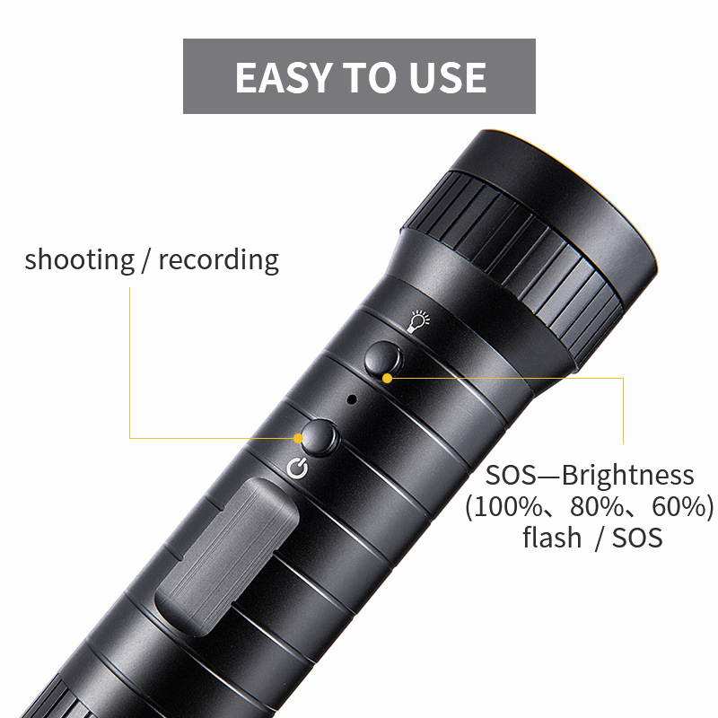 Vbestlife Bicycle Sport DV Camera,1080P HD 120 Wide Angle Mini Sports DV Camera,Waterproof Flashlight for Outdoor Riding Camping,for Win 2000/Win XP/Vista/Win 7/8/10