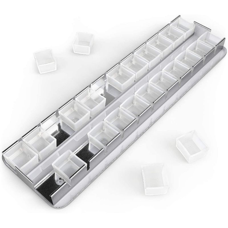 Arteza Empty Half-Pans in Tin Box - 24 Pack (ARTZ-9112)