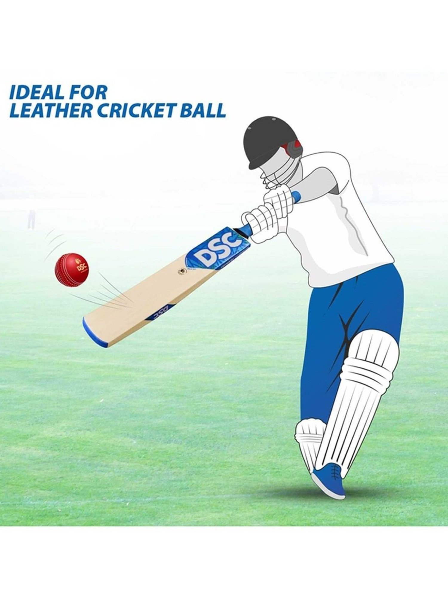 DSC BLU 33 Kashmir Willow Cricket Bat Size - Mens