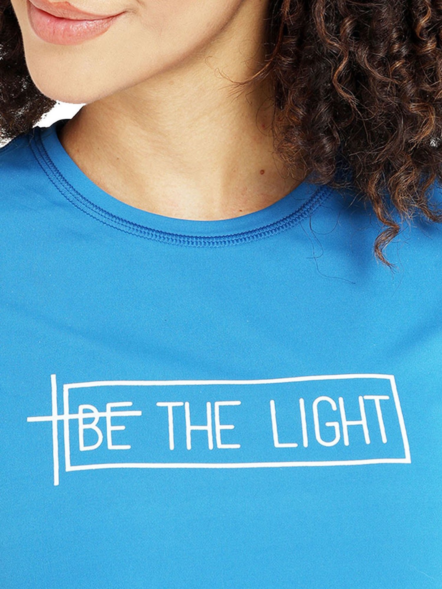 Shrey Blue Printed T-Shirt