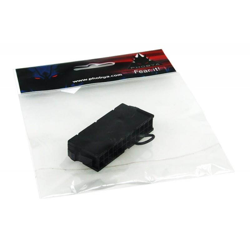 Phobya PSU Manual Start Bridge (24 Pin) | Black (52182)
